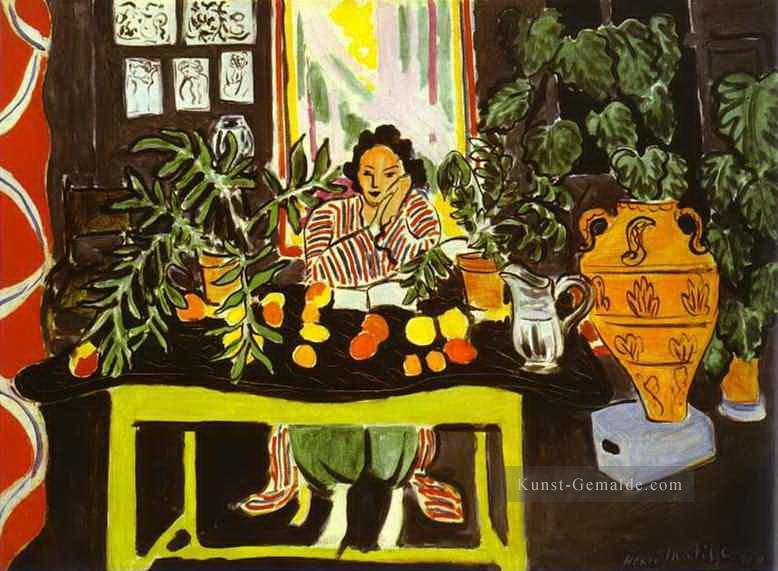 Innenraum mit etruskischer Vase abstrakte fauvism Henri Matisse Ölgemälde